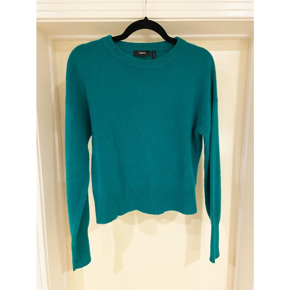 Theory Crewneck Sweater in Teal